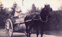 047 Milk Round 1946; K Edwards, Ron Bohen and Gypsy