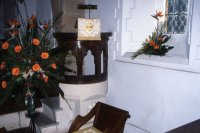 010 Church Pulpit and Flowers 2002